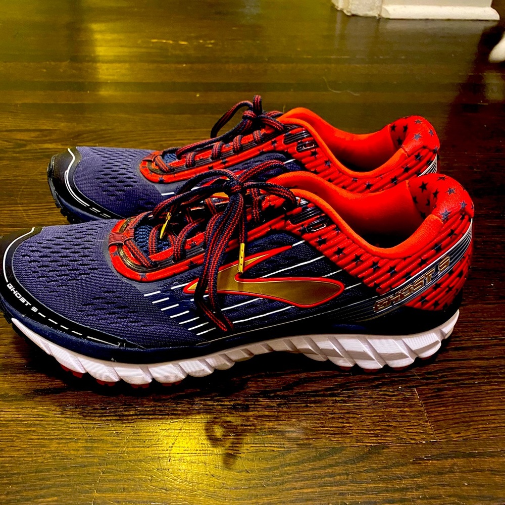 Brooks Ghost 9 Red, White and Blue Release